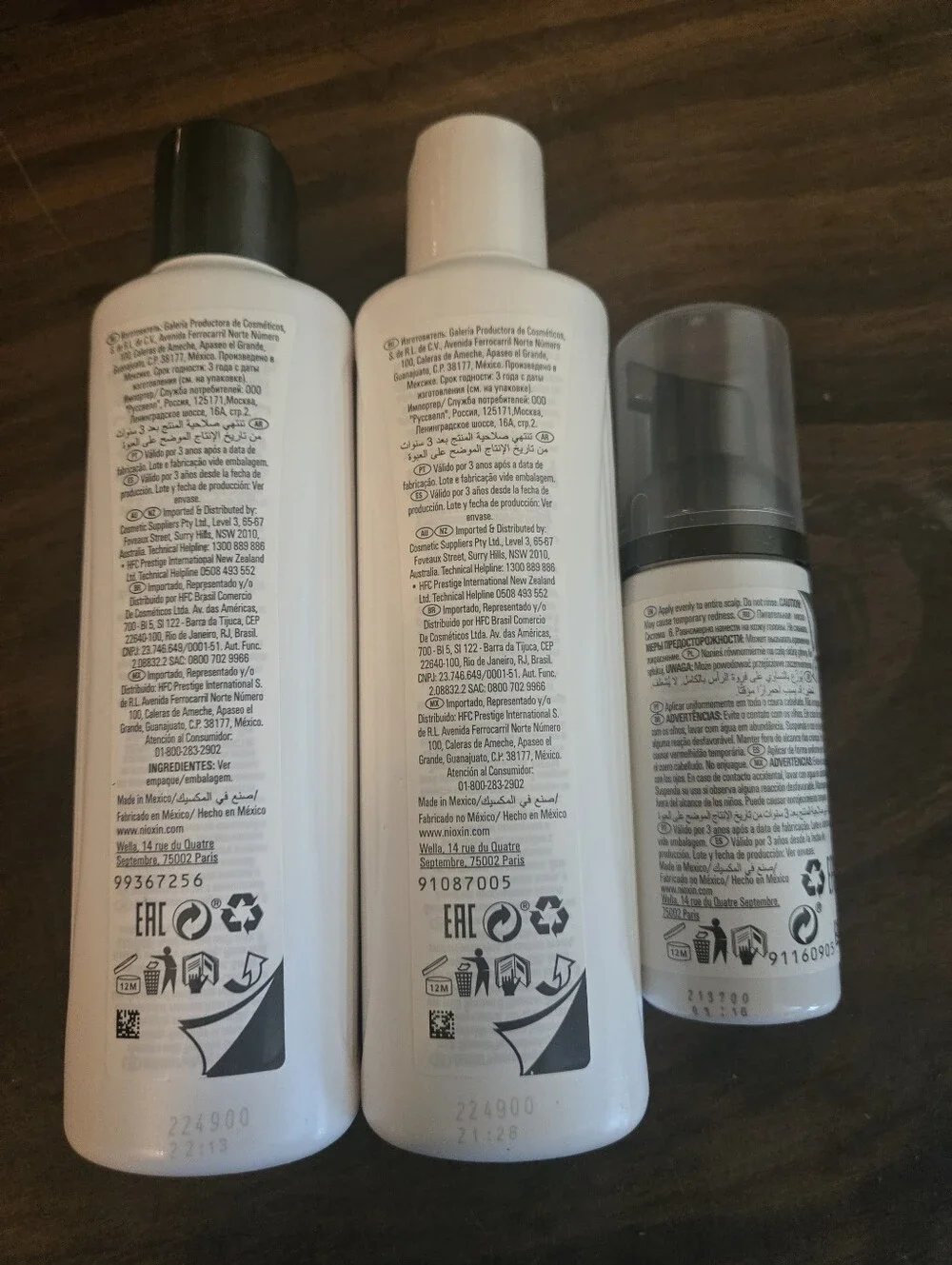 Nioxin 6 - 3 Step System -Scalp Therapy Cleanser, Conditioner & Treatment